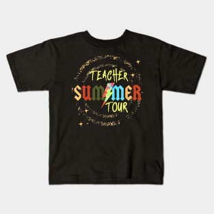 Teacher The Freedom Tour 2024 Summer Last Day of School Kids T-Shirt